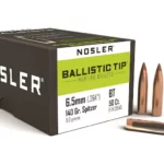 Nosler Ballistic Tip Hunting Bullets Spitzer Boat Tail Box of 50