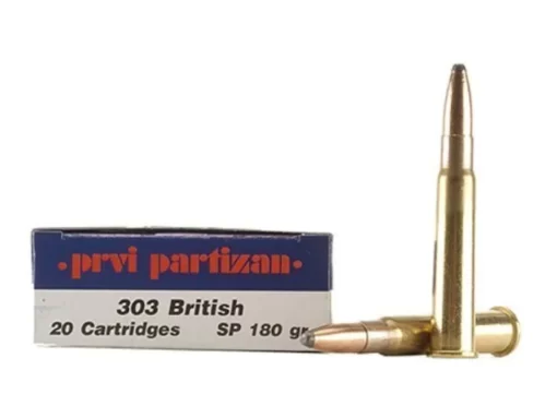 Prvi Partizan Ammunition 303 British 180 Grain Soft Point Box of 20