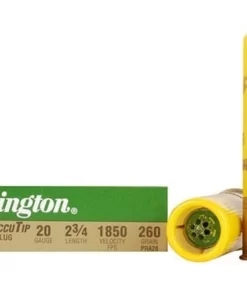 Remington Premier Ammunition 20 Gauge 2-3/4" 260 Grain AccuTip Bonded Sabot Slug with Power Port Tip Box of 5