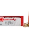 Hornady Superformance SST Ammunition 257 Roberts +P 117 Grain SST Polymer Tip Box of 20