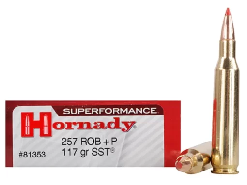 Hornady Superformance SST Ammunition 257 Roberts +P 117 Grain SST Polymer Tip Box of 20