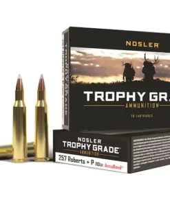 Nosler Trophy Grade Ammunition 257 Roberts +P 110 Grain AccuBond Box of 20