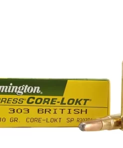 Remington Core-Lokt Ammunition 303 British 180 Grain Core-Lokt Soft Point Box of 20