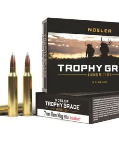 Nosler Trophy Grade Ammunition 7mm Remington Magnum 160 Grain AccuBond Box of 20