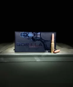 Gorilla Silverback, 8.6 Blackout, 300gr Self Defense and Hunting Subsonic Ammunition – 20 Round Box – For 16″ Barrel