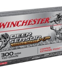 Winchester Deer Season XP Copper Impact Ammunition 300 Winchester Short Magnum (WSM) 150 Grain Copper Extreme Point Polymer Tip Lead-Free Box of 20