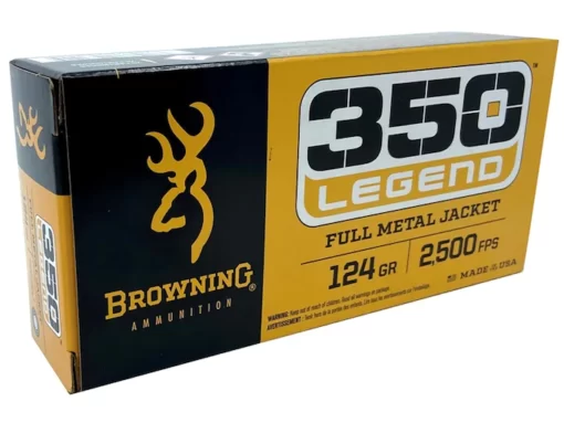 Browning Ammunition 350 Legend 124 Grain Full Metal Jacket