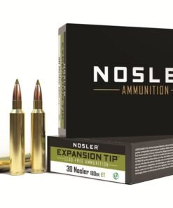 Nosler E-Tip Ammunition 30 Nosler 180 Grain E-Tip Lead-Free Box of 20