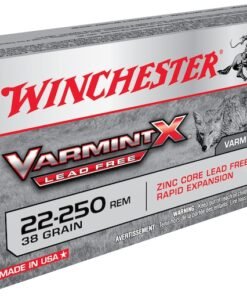 Winchester Varmint X Ammunition 22-250 Remington 38 Grain Hollow Point Lead-Free