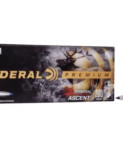 Federal Premium Terminal Ascent Ammunition 300 Winchester Short Magnum (WSM) 200 Grain Polymer Tip Bonded Boat Tail Box of 20