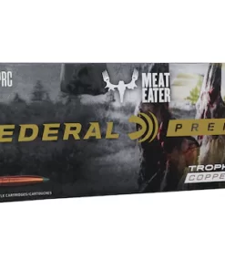 Federal Premium MeatEater Ammunition 6.5 PRC 120 Grain Trophy Copper Tipped Boat Tail Lead Free Box of 20