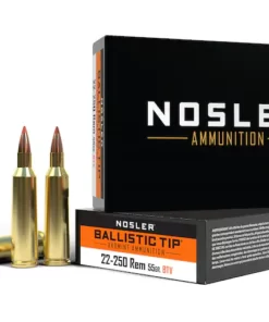 Nosler BT Varmint Ammunition 22-250 Remington 55 Grain Ballistic Tip Varmint Box of 20