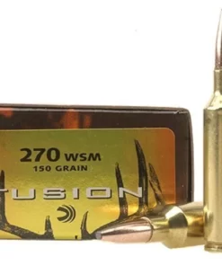 Federal Fusion Ammunition 270 Winchester Short Magnum (WSM) 150 Grain Bonded Spitzer Boat Tail Box of 20