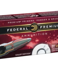 Federal Premium Ammunition 300 Winchester Short Magnum (WSM) 180 Grain Nosler Partition Box of 20