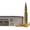 Federal Power-Shok Ammunition 303 British 150 Grain Soft Point Box of 20