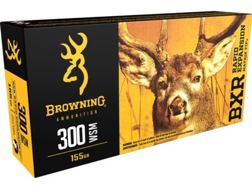 Browning BXR Rapid Expansion Ammunition 300 Winchester Short Magnum (WSM) 155 Grain Matrix Tip Box of 20