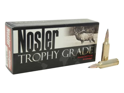 Nosler Trophy Grade Ammunition 270 Winchester Short Magnum (WSM) 150 Grain AccuBond Long Range Box of 20