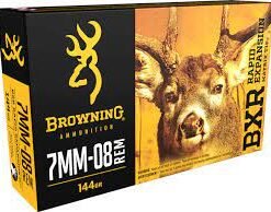 Browning BXR Rapid Expansion Ammunition 7mm-08 Remington 144 Grain Matrix Tip Box of 20