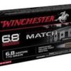 Winchester Match Ammunition 6.8 Western 170 Grain Hollow Point Boat Tail