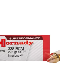 Hornady Superformance SST Ammunition 338 Ruger Compact Magnum (RCM) 225 Grain SST Polymer Tip Box of 20