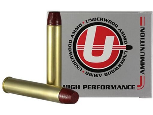 Underwood Ammunition 444 Marlin 335 Grain Hard Cast Lead Flat Nose Gas Check Box of 20