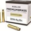 Nosler Custom Brass 338 Winchester Magnum Box of 50