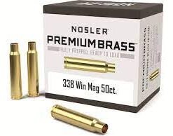 Nosler Custom Brass 338 Winchester Magnum Box of 50