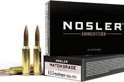 Nosler Match Grade Ammunition 6.5 Creedmoor 140 Grain Custom Competition Hollow Point Boat Tail Box of 20