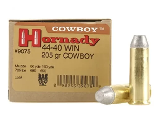 Hornady Frontier Ammunition 44-40 WCF 205 Grain Lead Flat Nose Box of 20