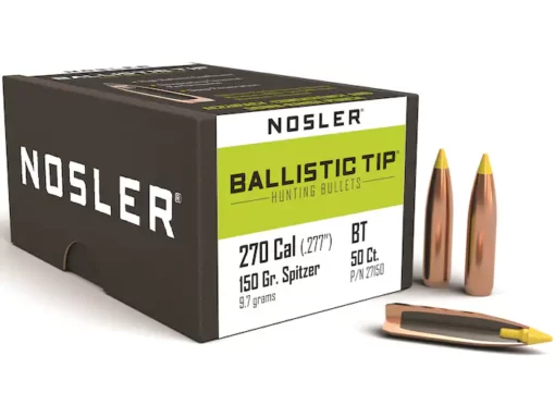 Nosler Ballistic Tip Hunting Bullets Spitzer Boat Tail Box of 50