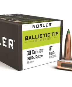 Nosler Ballistic Tip Hunting Bullets Spitzer Boat Tail Box of 50