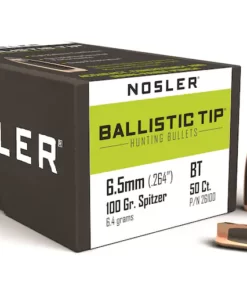 Nosler Ballistic Tip Hunting Bullets Spitzer Boat Tail Box of 50