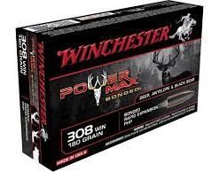 Winchester Power Max Bonded Ammunition 308 Winchester 180 Grain Protected Hollow Point Box of 20