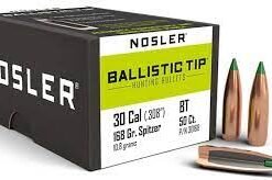 Nosler Ballistic Tip Hunting Bullets Spitzer Boat Tail Box of 50